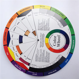 Tarjeta de papel redonda de la rueda de color del pigmento de la paleta de los accesorios del tatuaje de la mezcla