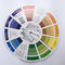 Tarjeta de papel redonda de la rueda de color del pigmento de la paleta de los accesorios del tatuaje de la mezcla