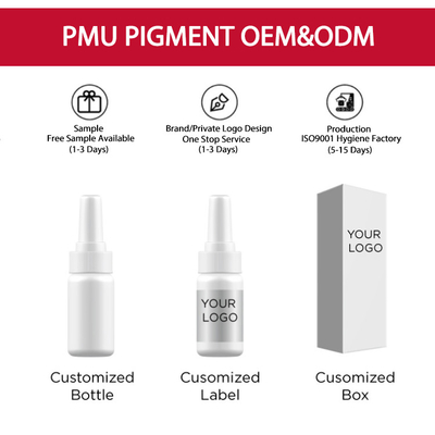 El maquillaje permanente orgánico no tóxico pigmenta impermeable