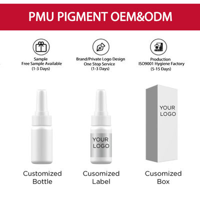 El maquillaje permanente orgánico no tóxico pigmenta impermeable